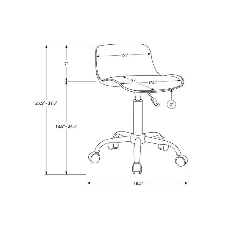 Monarch I 7464 Office Chair - Black Juvenile IMAGE 11