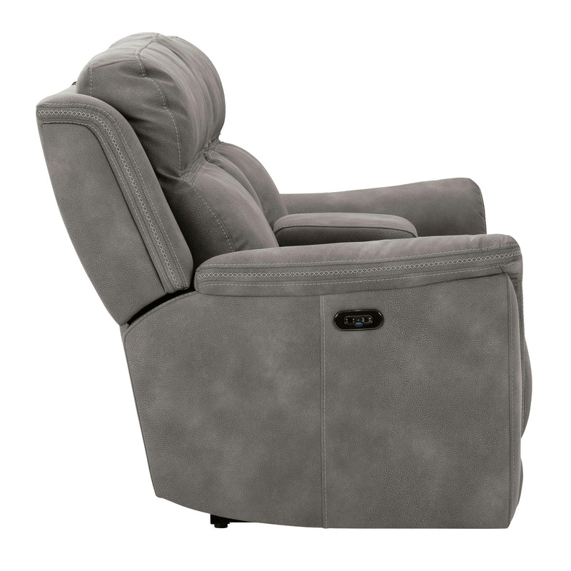 Signature Design by Ashley Next-Gen DuraPella Power Reclining Fabric Loveseat with Console 5930118C IMAGE 4