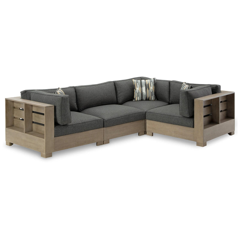 Signature Design by Ashley Citrine Park P660P5 4 pc Outdoor Sectional IMAGE 1