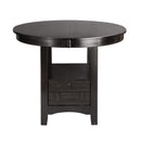  Mazin Furniture Junipero 2423-36 Round / Oval Counter Height Table with Storage Base IMAGE 1