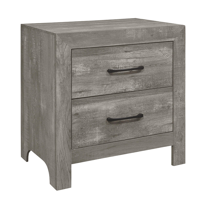 Mazin Furniture Corbin 2-Drawer Nightstand 1534GY-4 IMAGE 2