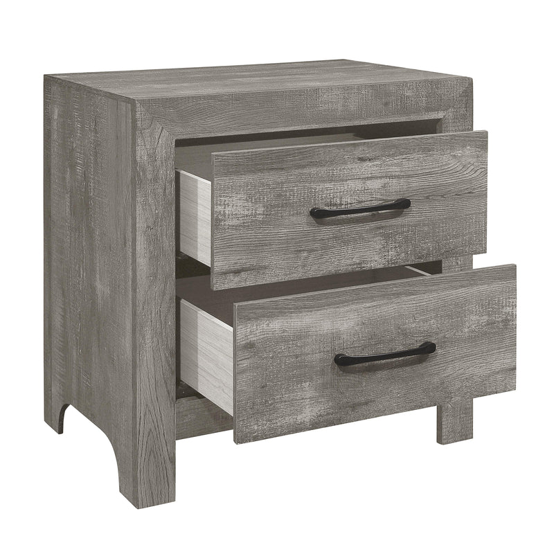 Mazin Furniture Corbin 2-Drawer Nightstand 1534GY-4 IMAGE 3