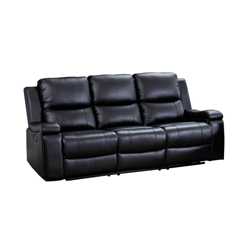 Mazin Furniture Maddox Power Reclining Leather Match Sofa 99917BLK-3 IMAGE 1