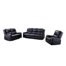 Mazin Furniture Maddox Power Reclining Leather Match Sofa 99917BLK-3 IMAGE 3
