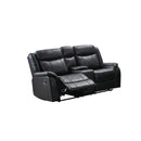  Mazin Furniture Paxton 99926BLK-2C Reclining Loveseat with Center Console IMAGE 2