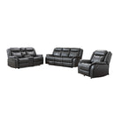  Mazin Furniture Paxton 99926GRY-2C Reclining Loveseat with Center Console IMAGE 3