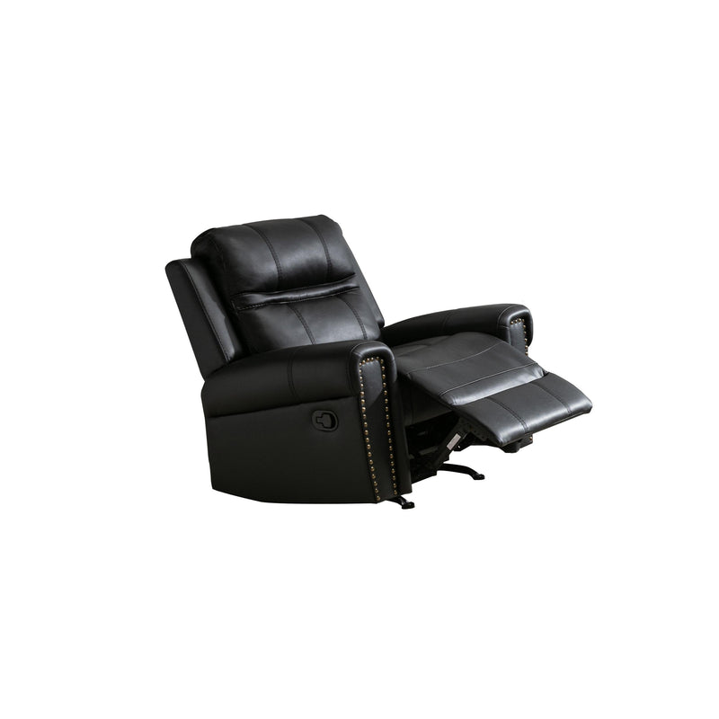 Mazin Furniture Emerson Rocker Leather Recliner 99927BLK-1RR IMAGE 2