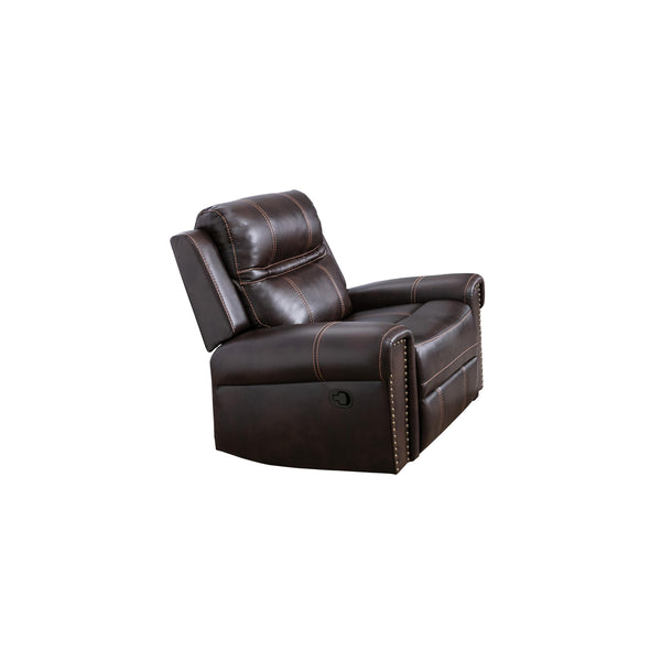 Mazin Furniture Emerson Rocker Leather Recliner 99927BRW-1RR IMAGE 1