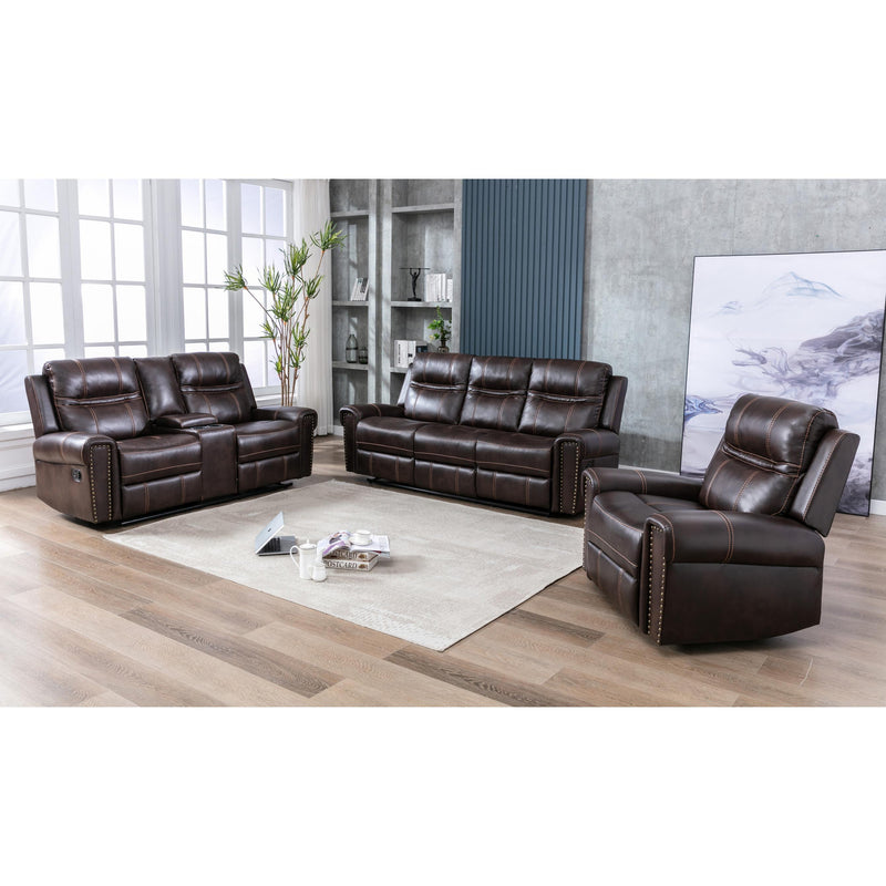 Mazin Furniture Emerson Rocker Leather Recliner 99927BRW-1RR IMAGE 5