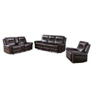 Mazin Furniture Emerson Power Reclining Leather Sofa 99927BRW-3 IMAGE 3