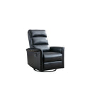  Mazin Furniture Albert Glider Leather Recliner 99930GRY-1G IMAGE 1