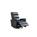  Mazin Furniture Albert Glider Leather Recliner 99930GRY-1G IMAGE 2
