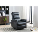  Mazin Furniture Albert Glider Leather Recliner 99930GRY-1G IMAGE 4