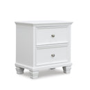 Signature Design by Ashley Fortman B680-92 Two Drawer Night Stand IMAGE 1