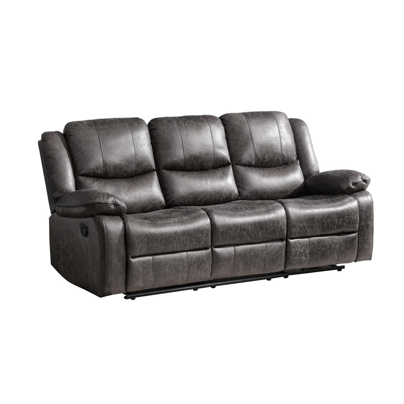 Mazin Furniture Everett Reclining Fabric Sofa 99849GRY-3 IMAGE 1