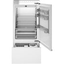 Bertazzoni 36-inch, 19.6 cu. ft. Built-in Bottom Freezer Refrigerator with Digital Display REF36BMBIXRT IMAGE 2