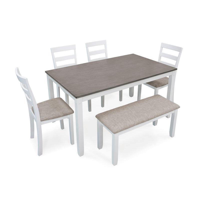 Signature Design by Ashley Stonehollow 6 pc Dinette D382-325 IMAGE 4