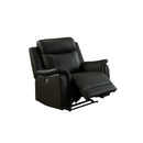  Mazin Furniture Cyrus 99840PN-BK-1G Power Glider Recliner IMAGE 2