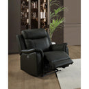  Mazin Furniture Cyrus 99840PN-BK-1G Power Glider Recliner IMAGE 4