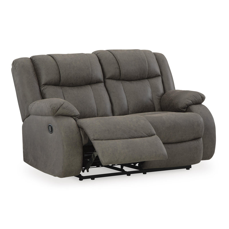 Signature Design by Ashley First Base Reclining Leather Look Loveseat 6880486C IMAGE 2