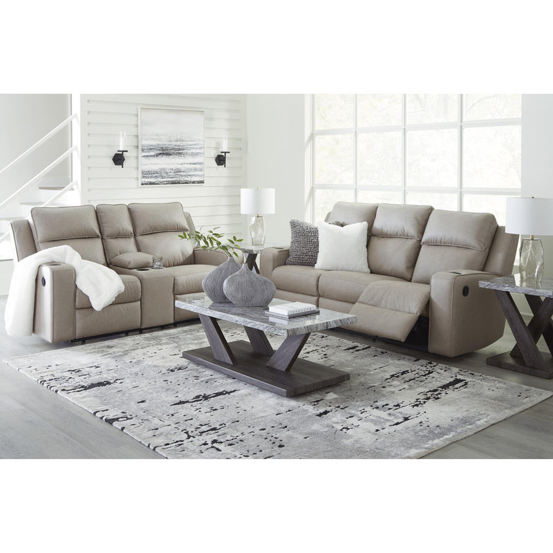 Signature Design by Ashley Lavenhorne Reclining Leather Look Loveseat with Console 6330794C IMAGE 11