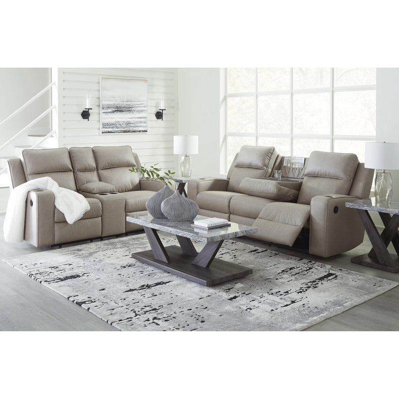 Signature Design by Ashley Lavenhorne Reclining Leather Look Loveseat with Console 6330794C IMAGE 14