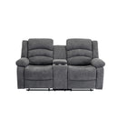  Mazin Furniture Zenthia 99989GRY-2C Reclining Loveseat with Center Console IMAGE 1