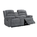  Mazin Furniture Zenthia 99989GRY-2C Reclining Loveseat with Center Console IMAGE 3