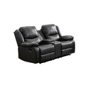  Mazin Furniture McLeod 99846GRY-2C Reclining Loveseat with Center Console IMAGE 1