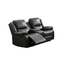  Mazin Furniture McLeod 99846GRY-2C Reclining Loveseat with Center Console IMAGE 2