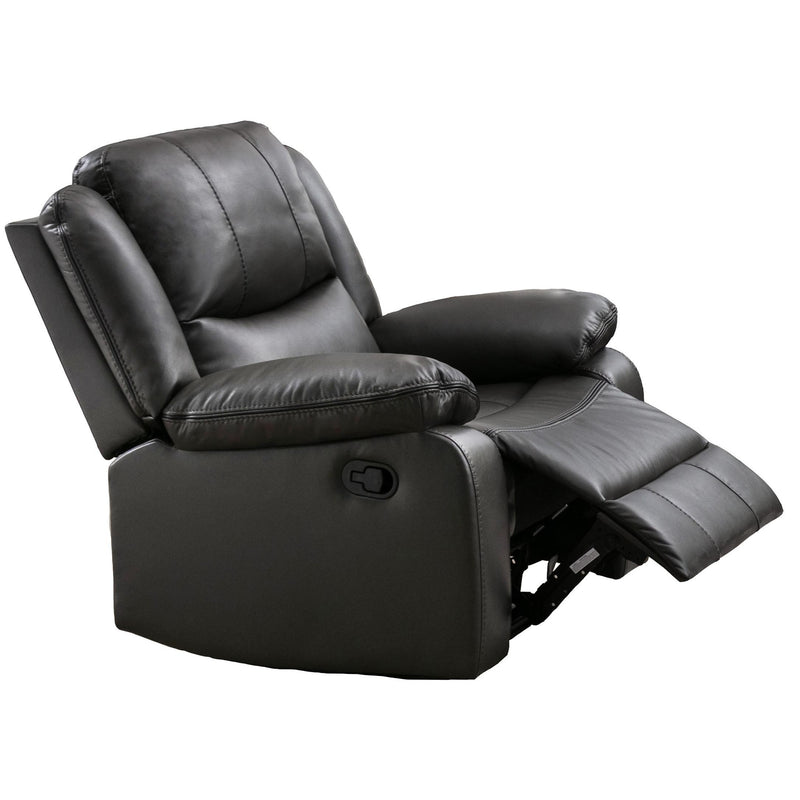 Mazin Furniture McLeod Rocker Bonded Leather Recliner 99846GRY-1RR IMAGE 2