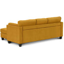 Monarch 8714D66 Sofa Lounger - Orange IMAGE 4
