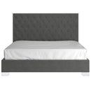  !nspire Lucille 101-596K-GY_CH 78" King Bed - Grey and Silver IMAGE 4