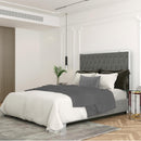 !nspire Lucille 101-596Q-GY_CH 60" Queen Bed - Grey and Silver IMAGE 2