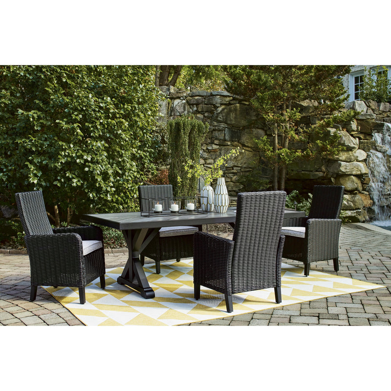 Signature Design by Ashley Beachcroft P792-625 Rectangular Dining Table with Umbrella Option IMAGE 13