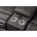  Mazin Furniture Newton 99931GRYSS6L 6 pc Modular Reclining Sectional with Wireless Charger Console IMAGE 3