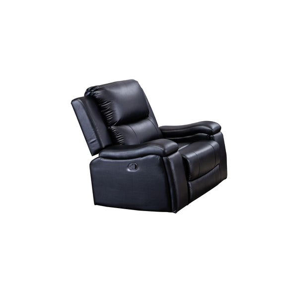 Mazin Furniture Maddox Rocker Leather Recliner 99917BLK-1RR IMAGE 1