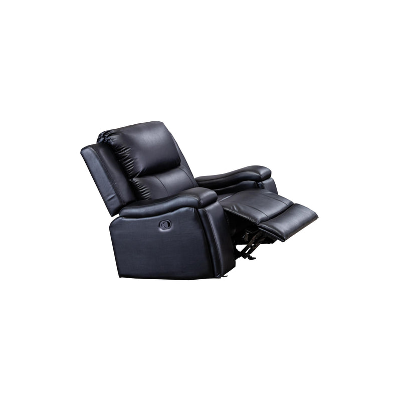 Mazin Furniture Maddox Rocker Leather Recliner 99917BLK-1RR IMAGE 2