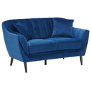  Mazin Furniture Odette 99880NAV-2 Loveseat IMAGE 2