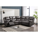  Mazin Furniture Everett 99849GRYSS 3 pc Reclining Sectional with Left Side Console IMAGE 5