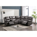  Mazin Furniture Everett 99849GRYSS 3 pc Reclining Sectional with Left Side Console IMAGE 6