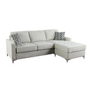  Mazin Furniture Hudson 9049PLT-3SC Reversible Sectional with 2 Pillows and Storage Chaise IMAGE 7