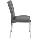  Furnishings' Mate Sid DC 066 Dining Chair - Grey/Brushed Stainless Steel IMAGE 3