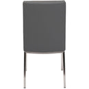  Furnishings' Mate Sid DC 066 Dining Chair - Grey/Brushed Stainless Steel IMAGE 4