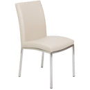  Furnishings' Mate Sid DC 066 Dining Chair - Taupe/Brushed Stainless Steel IMAGE 1