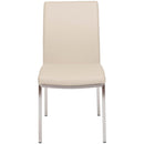 Furnishings' Mate Sid DC 066 Dining Chair - Taupe/Brushed Stainless Steel IMAGE 2