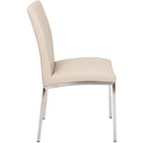  Furnishings' Mate Sid DC 066 Dining Chair - Taupe/Brushed Stainless Steel IMAGE 3