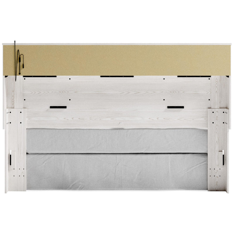 Signature Design by Ashley Altyra B2640-69 King Upholstered Panel Bookcase Headboard IMAGE 5