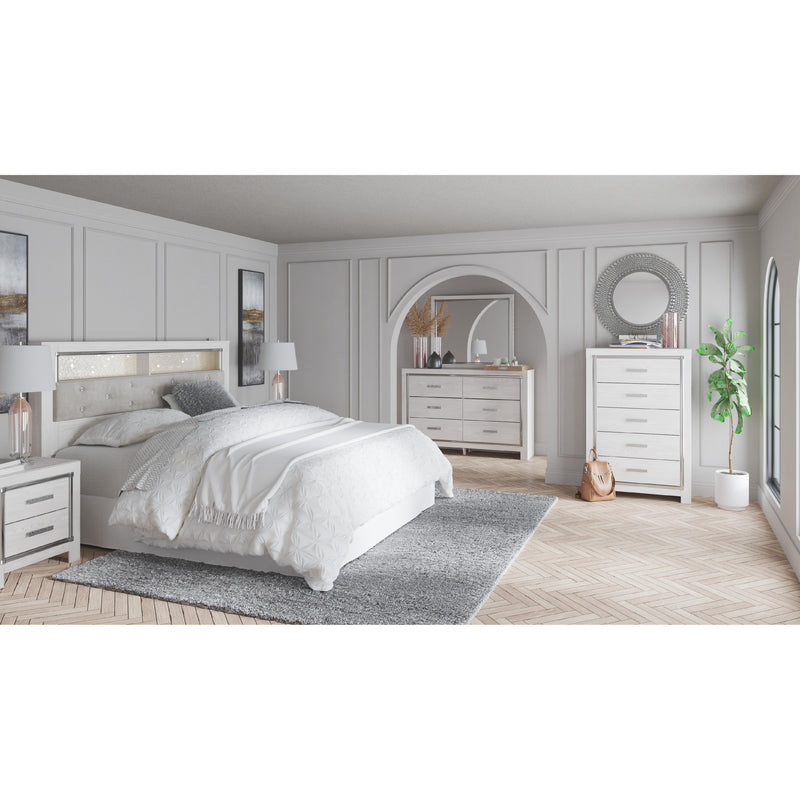 Signature Design by Ashley Altyra B2640-69 King Upholstered Panel Bookcase Headboard IMAGE 8