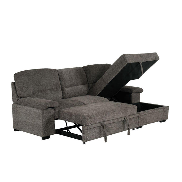 Primo International Danilo Fabric Sleeper Sectional Danilo 2pc Sleeper Sectional - Knox Charcoal IMAGE 1